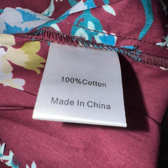 Tuckernuck Oxblood Verdant Floral Alice Dress - L - Picture 9 of 10